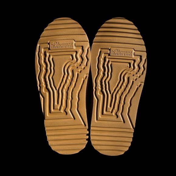 Vermont Country Store Sheepskin Adjustable Scuffs Men 14 Shearling Slippers EUC - Picture 6 of 11